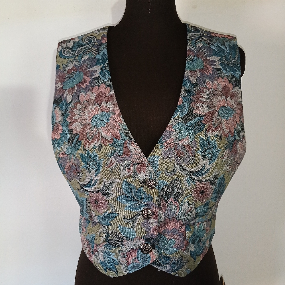 Floral Patterned Women's Vest